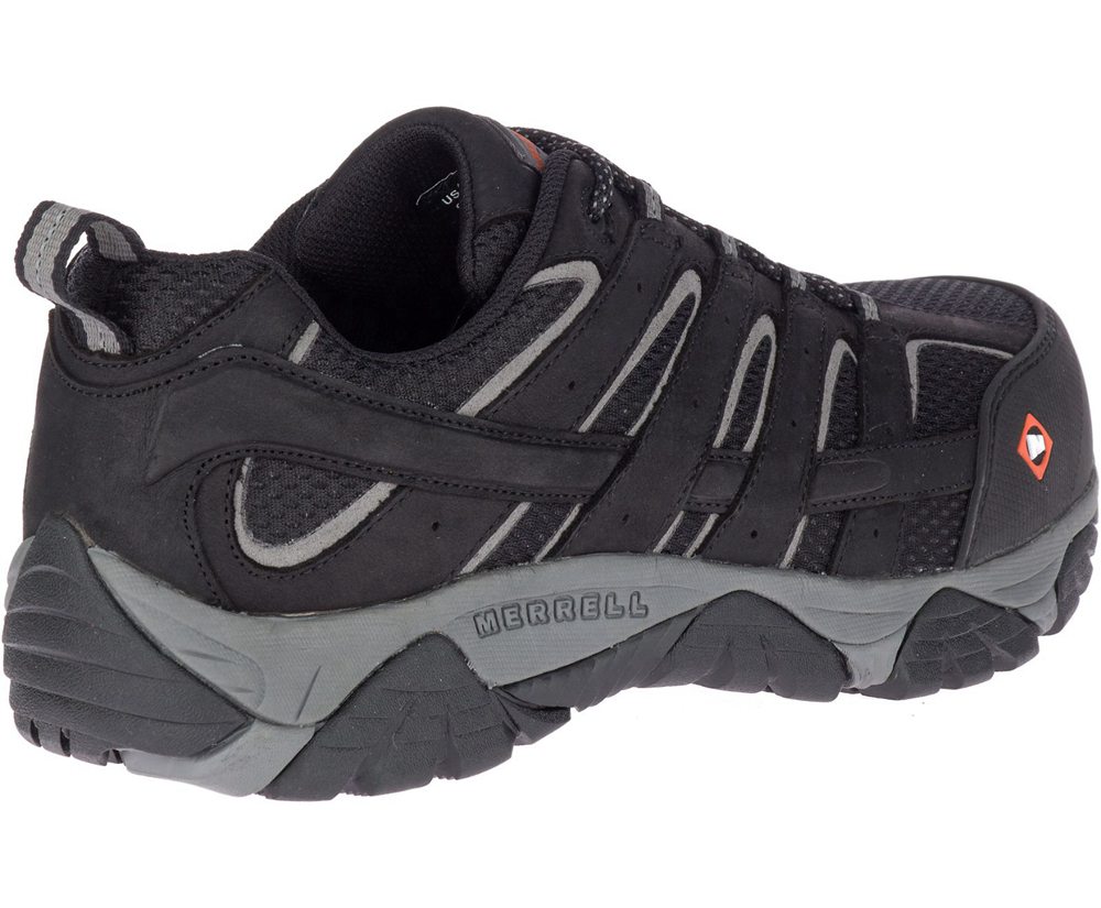 Merrell Sneakers Black - Moab Vertex Vent Comp Toe Wide Width - Mens 02SARZMTF
